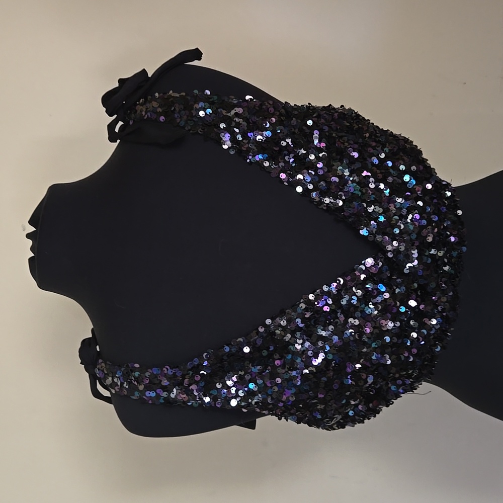 Intimatley Free People BIG NIGHT Tie Shoulder Crop Top - Picture 6 of 7